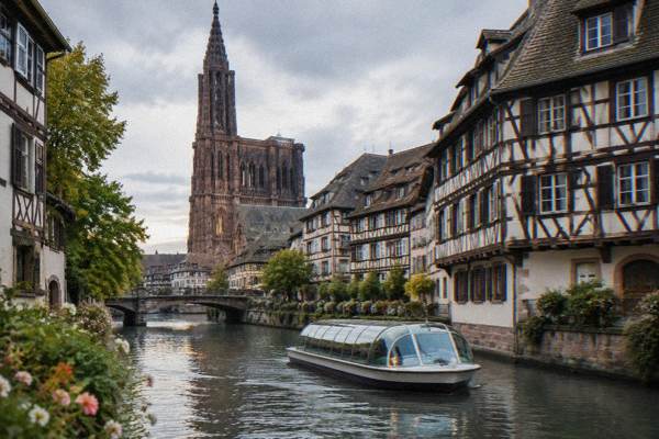 Private Boat, Captain Aboard, Strasbourg