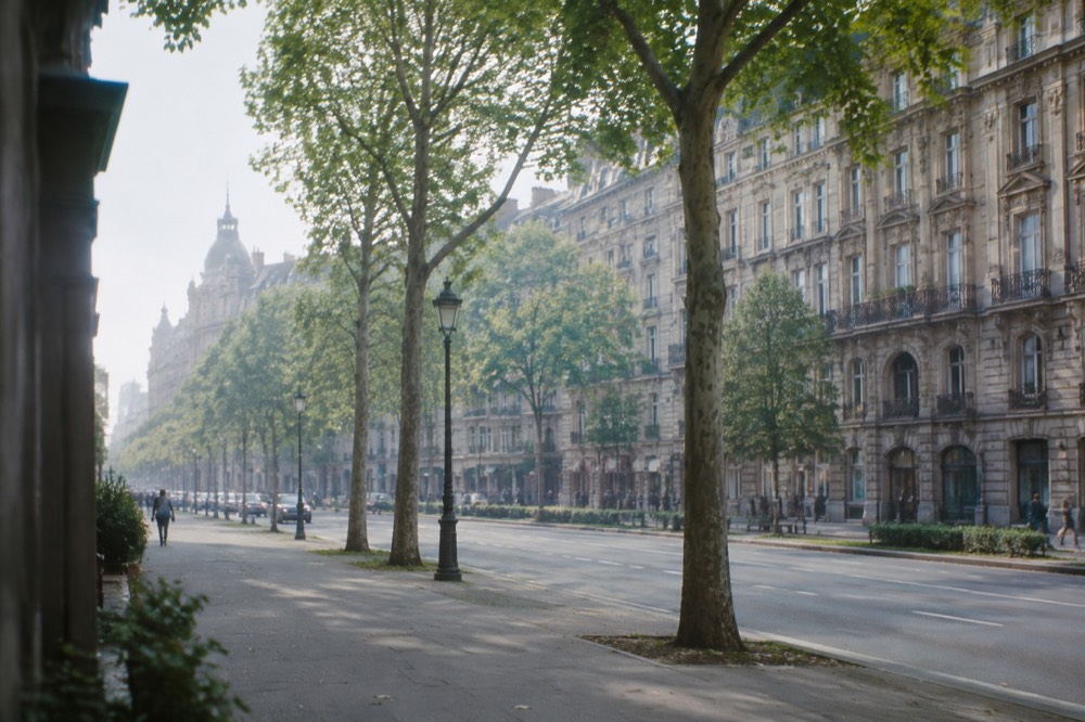 A broad tree-lined boulevard with grand imperial-era facades in the Neustadt of Strasbourg